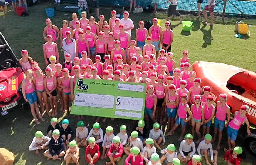 CELEBRATION: Coffs clubbies gathered on Sunday morning at Park Beach to salute the new partnership with the C.ex Group. CELEBRATION: Coffs clubbies gathered on Sunday morning at Park Beach to salute the new partnership with the C.ex Group.